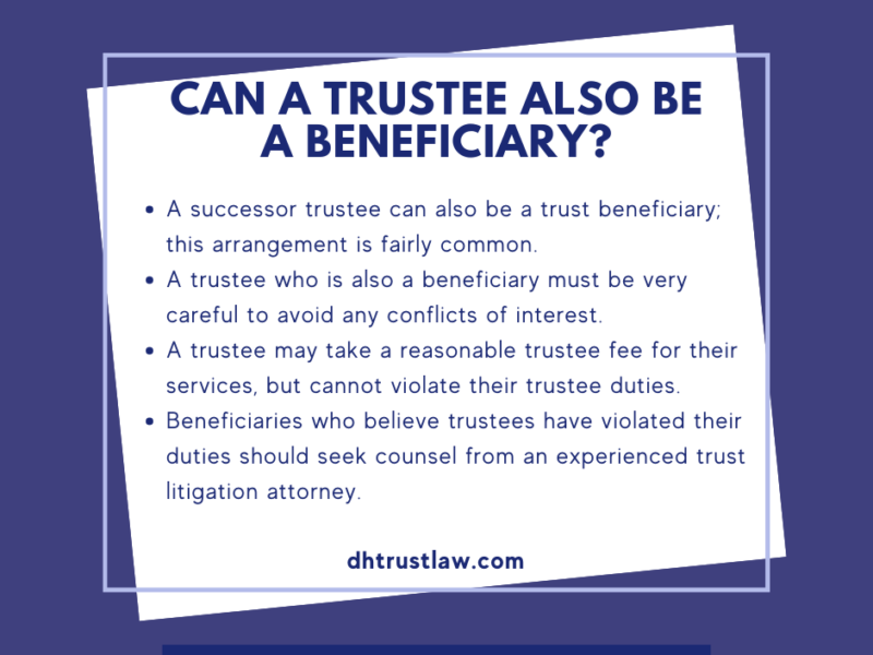 Can a Trustee Be a Beneficiary?