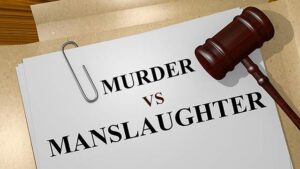 What's the difference between manslaughter and murder